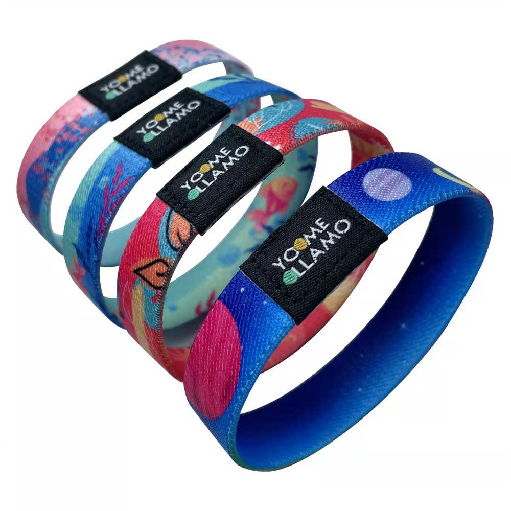 Custom Elastic Fabric Wristbands